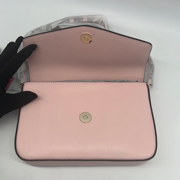 Kate Spade Sadie Envelope Crossbody Chalk Pink - Picture 7 of 13